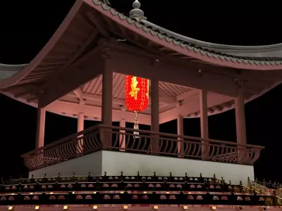 Chinese   pavilion  3D model