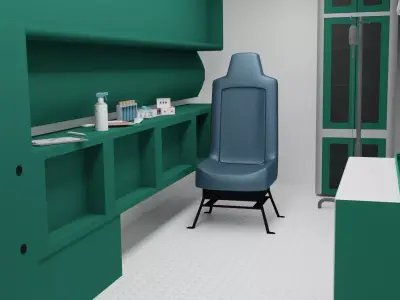 Ambulance  Low-poly 3D model by worktushar09