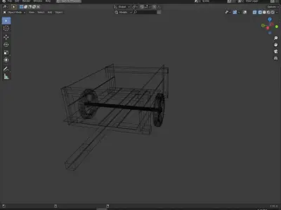 small cart Free low-poly 3D model