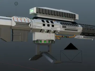 Futuristic Remote Sniper 3D model