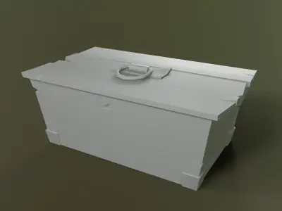 FREE - Stylized Medieval Chest Free low-poly 3D model