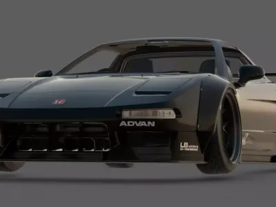 2020 Honda NSX NA1 LB Works 3D Model  Japanese Icon Perfection 3D model