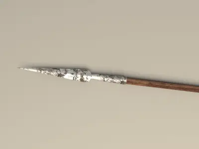 medieval spear 3D model