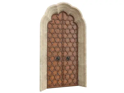 Entrance classic door 125 3D model