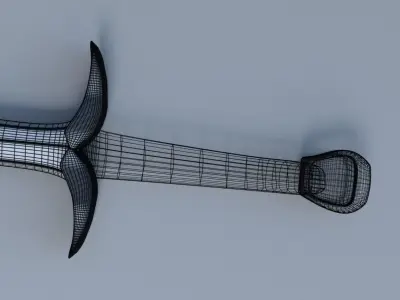 Medieval Sword Free 3D model