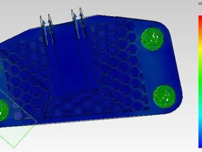 GE Jet Engine Bracket Free 3D model purchase