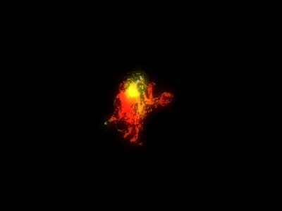 Dragon flame 3D 3D model