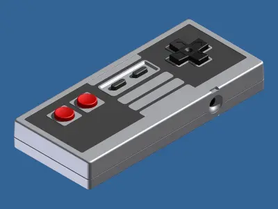 Vintage Video Game Controller - 3D Printable 3D print model