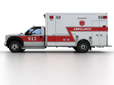 Ford F-450 Super Duty Ambulance 2012 3D model