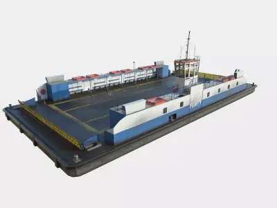 Ferry F-15 Low-poly 3D model