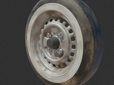 VW Beetle wheel 3D model