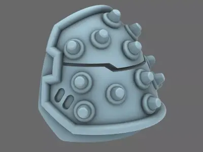 Space Knights V4 Savage Studded Shoulder Pads Type A 3D print model