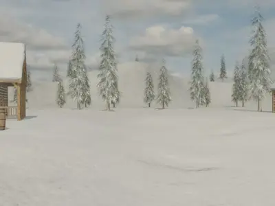 Snowy Village 3D model