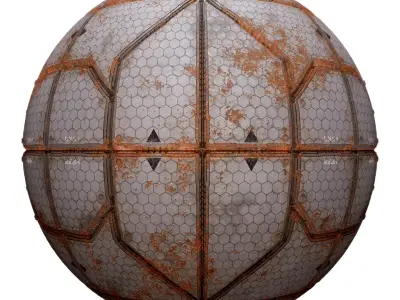 PBR Sci-Fi Industrial Texture 62 Low-poly 3D model