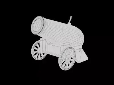 Cannon 3D model