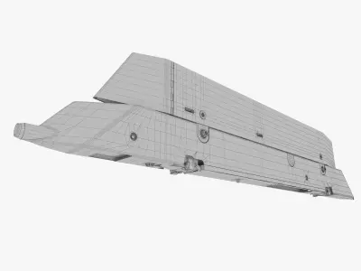 Aircraft missile launcher AKU-170 Low-poly 3D model