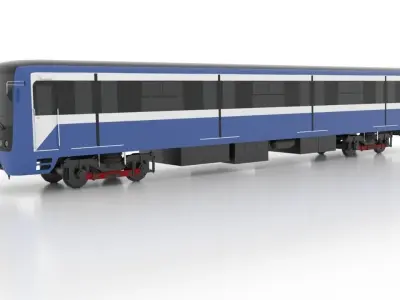 Subway Train 81-7036 Low 3D Model Pack