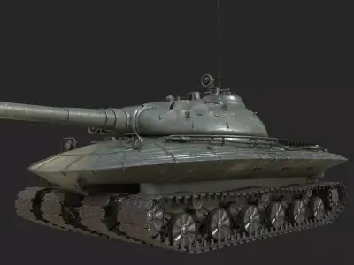 Tank Object 279 Soviet Heavy tank for Nuclear war Low-poly 3D model