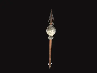 Medieval Fire Arrow V02 Low-poly 3D model