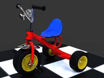 Tricycle Free 3D model purchase