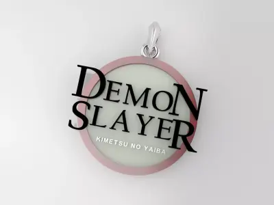 Demon Slayer or Kimetsu no Yaiba pendant and wall decorative  3D print model