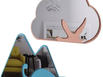 Baby Mirror Sebra 3D model