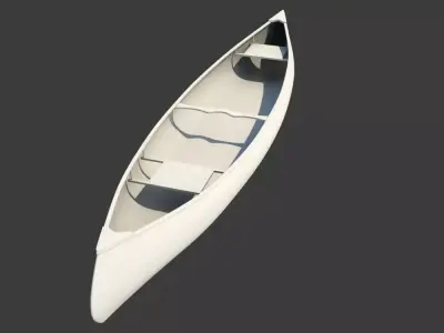 RedWood Canoe Boat 3D model