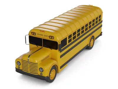 School Bus 3D model 8