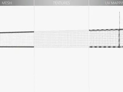  Senoh Volleyball Net System FIVB Certified Blue 