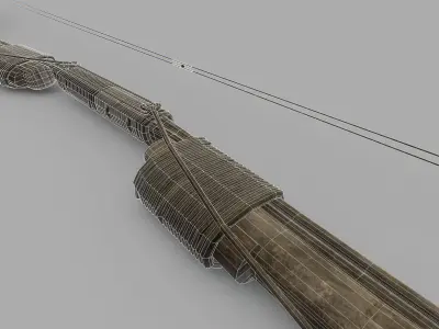 Recurve Bow Low-poly 3D model purchase