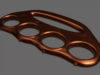 Brass knuckles 3D model