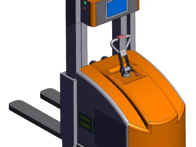 Stacking forklift 3D model