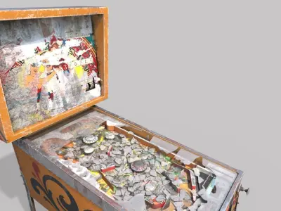 Abandoned Pinball Machine 3D model