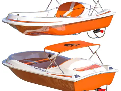 E-Motion electric pleasure boat 3D model
