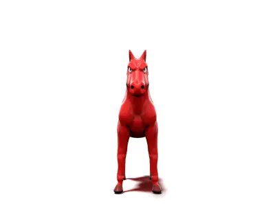 Horse Mad Low-poly 3D model