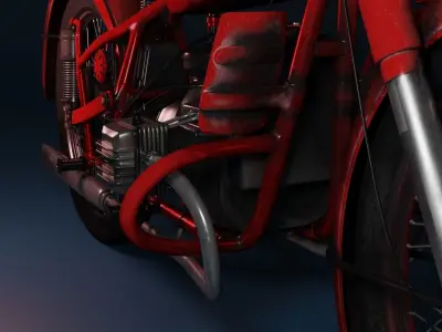 Motorcycle Ural K750  3D model