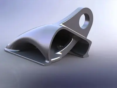 Niebracket metal bracket Free 3D model