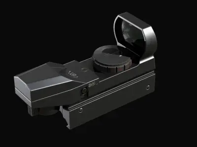 Red dot Reflex  Low-poly 3D model