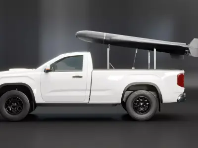 GERAN-2 and Pickup Launcher 3D model