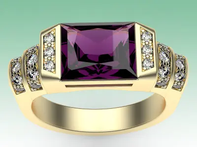 Ring Futuristic Arch 3D print model