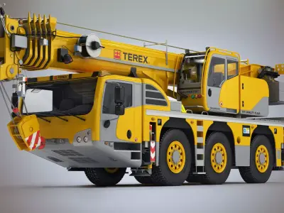 Terex Challenger 3160 Mobile Crane 3D model