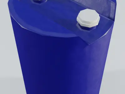 Plastic Tight Head Drum  01 150L Low-poly 3D model