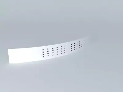 HDW-PULL-BP19205 curved wall shelf Free 3D model