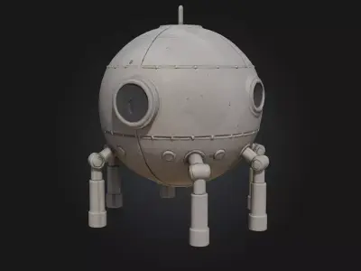 Galactic Pod  Compact Power for Cosmic Missions 3D model
