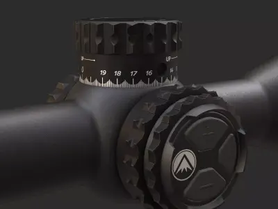 Burris XTR-PS Low-poly 3D model