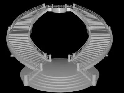 palace staircase 3D model purchase