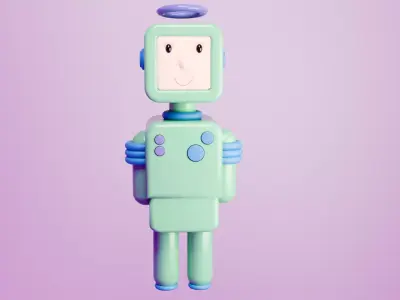 Simply robot 3D model