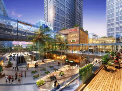 3Dmax fashion city commercial square building 172 3D model