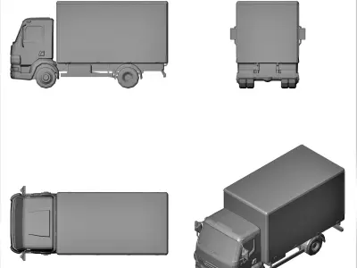 airport truck 3D print model