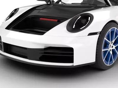 Porsche 911 Carrera T Manual 2025 HQ 3d model 3D model